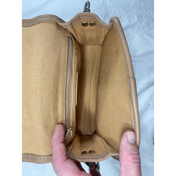 Brighton Tan Leather Croc embossed Shoulder Bag - Picture 9 of 11